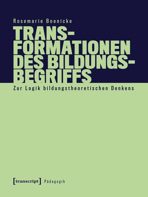cover image of Transformationen des Bildungsbegriffs
